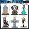 6 Pcs Day of The Dead Wooden Table Centerpiece Dia De Los Muertos Mexican Table Decorations Halloween Table Topper
